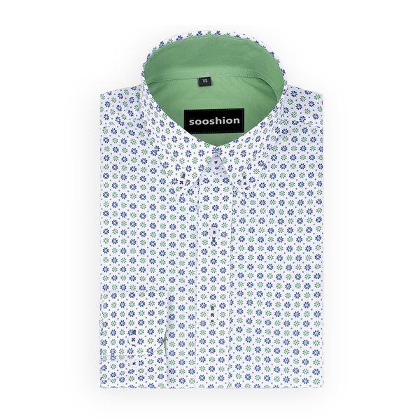 Green Floral Printed Shirt